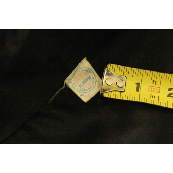 VTG NORGAIL 100% Wool Open Front Short Jacket Faux Mink Fur Black USA Made - Picture 7 of 12